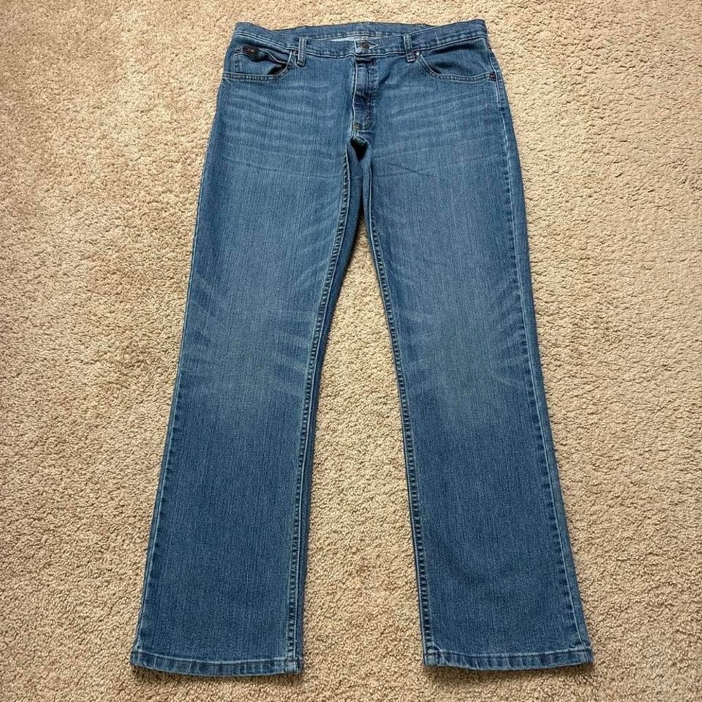 Western Y2K Style Wrangler 20X Competition Bootcut Stretch Blue Jeans Size 36x32